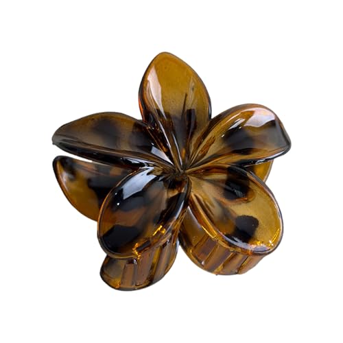 Haarklammer mit halber transparenter Blume, starke sichere Haarklammer für den täglichen Gebrauch von Gramigg