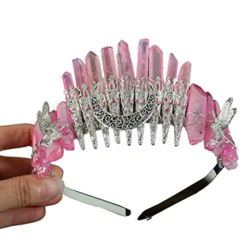 Haarreif mit Kristallkronen, mit Mond, für Brautschmuck, Hochzeit, Abschlussball, Kostümzubehör von Gramigg