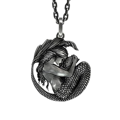Halskette mit Anhänger für Mutter und Kind, Antik-inspiriert, Legierung, Statement-Schmuck, tolles Geschenk, künstlerischer Retro-Halsschmuck von Gramigg