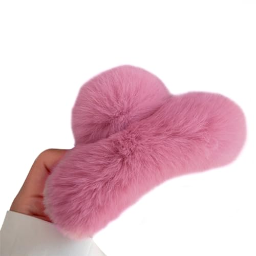 Kaninchenfell Haarkrallen Banane Barrette Kiefer Clip Zähne Klemme Haarklammern Für Weibliche Mädchen Mode Haarstyling Clip Haarnadeln von Gramigg