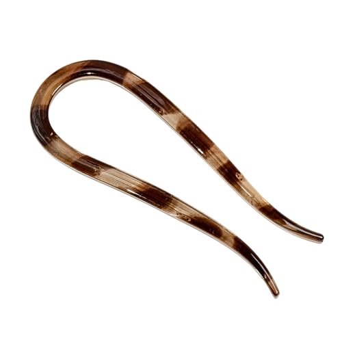 Klassischer U-förmiger Haarkamm, Ziegenhorn-Design, Harz-Haarspangen, Haargabeln für Frauen, verschiedene Haarstyling-Accessoires von Gramigg
