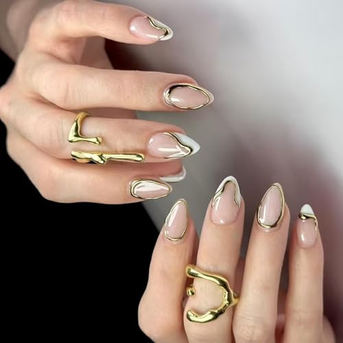 Künstliche Fingernägel, zum Aufkleben, für Damen und Mädchen, zum Aufkleben von Gramigg