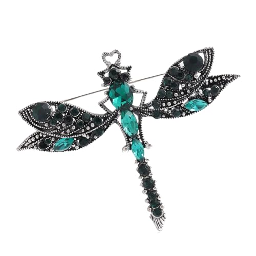 Libellenbrosche Mit Funkelnden Kristallen Stilvolle Tierische Stellnadel Für Frauen Und Mädchen Modeaccessoires von Gramigg