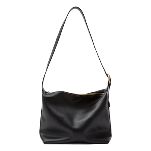 Mode Tägliche Umhängetasche PU Leder Feste Farbe Großkapazität Crossbody Handtasche Mit Geräumigen Fächern Einkaufstasche von Gramigg