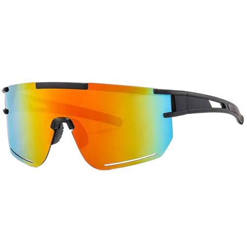 Modische Sonnenbrille, stilvolle Brille, winddicht, für Damen und Herren, Radfahren, UV-Schutz, Unisex, Sport, Reisefreundlich, D Modische Sonnenbrille, stilvolle Brille, winddicht, für Damen und Herren, Radfahren, UV-Schutz, Unisex, Sport, Reisefreundlich, D von Gramigg