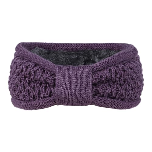 Ohrenschützer, Kopfbedeckung, Stirnband, ästhetische Schleife, warm und trendig, für kaltes Wetter, Radfahren, Laufen, Sport, Winter, gestricktes Stirnband für Damen von Gramigg