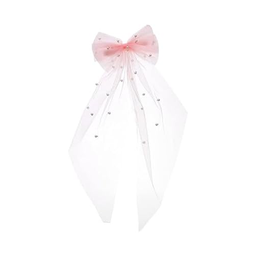 Perlenschleier Haarspange für Damen, Hochzeitszeremonie, Haarklammer, Brautschleier, Brautschleier, Junggesellinnenabschied, Party-Zubehör, Hochzeitsschleier, Haarspange von Gramigg