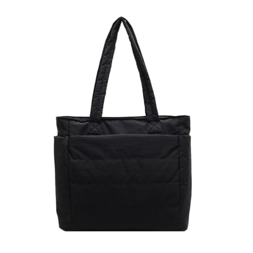 Praktische Umhängetasche aus Nylongewebe für Damen, lässige Handtasche mit geräumigen Designs, Unterarm-Geldbörse für Arbeit und Studium, Mehrzweck-Reisehandtasche, Schwarz , One Size Praktische Umhängetasche aus Nylongewebe für Damen, lässige Handtasche mit geräumigen Designs, Unterarm-Geldbörse für Arbeit und Studium, Mehrzweck-Reisehandtasche, Schwarz , One Size von Gramigg