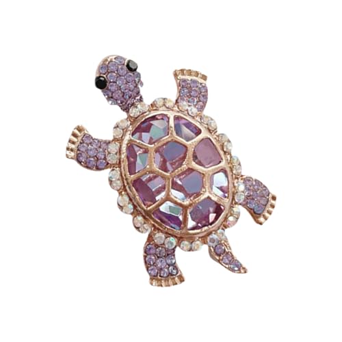 Sprudelne Kristall Strasssteine ​​Schildkröten Geformte Stecknadel Sicheres Verschlusslegungslegierkristall Dekoration Für Lässige Outfits Mode Accessoire von Gramigg