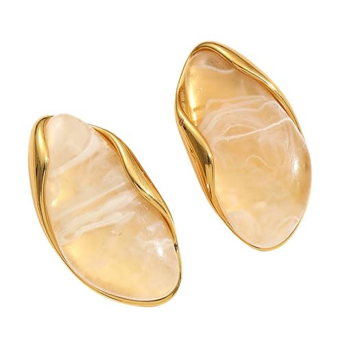 Trendy Geometrisch Geformte Ohrstifte Edelstahlharzohrringe Mode Handgefertigte Ohrzubehör Für Alltägliche Verschleiß Modischer Geometrischer Stollen Für Frauen von Gramigg