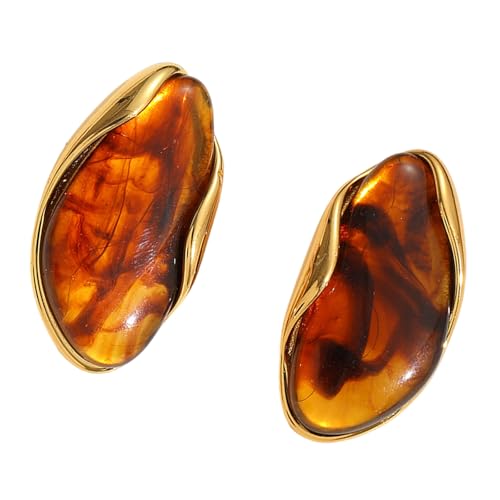 Trendy Geometrisch Geformte Ohrstifte Edelstahlharzohrringe Mode Handgefertigte Ohrzubehör Für Alltägliche Verschleiß Modischer Geometrischer Stollen Für Frauen von Gramigg