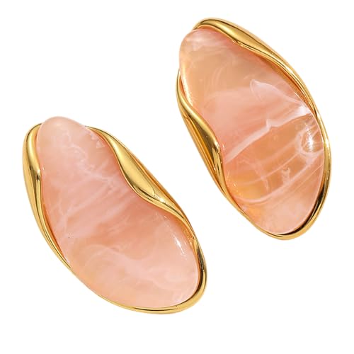 Trendy Geometrisch Geformte Ohrstifte Edelstahlharzohrringe Mode Handgefertigte Ohrzubehör Für Alltägliche Verschleiß Modischer Geometrischer Stollen Für Frauen von Gramigg