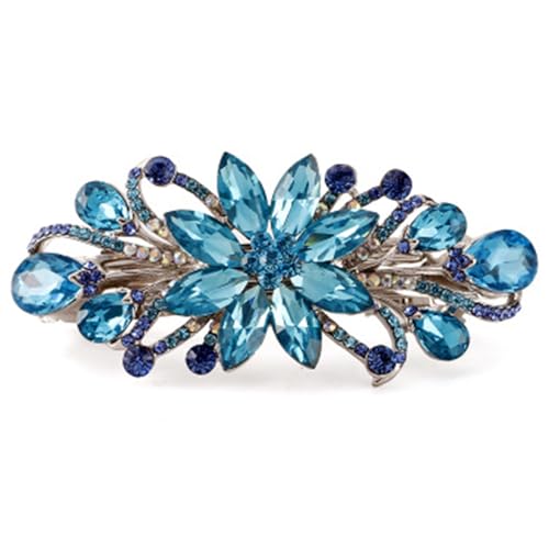 Zarter Fascinator für Damen, mit Strasssteinen, Blume, Kopfbedeckung für Mädchen, zartes Haar-Accessoire, 1920er-Jahre-Haarspange von Gramigg