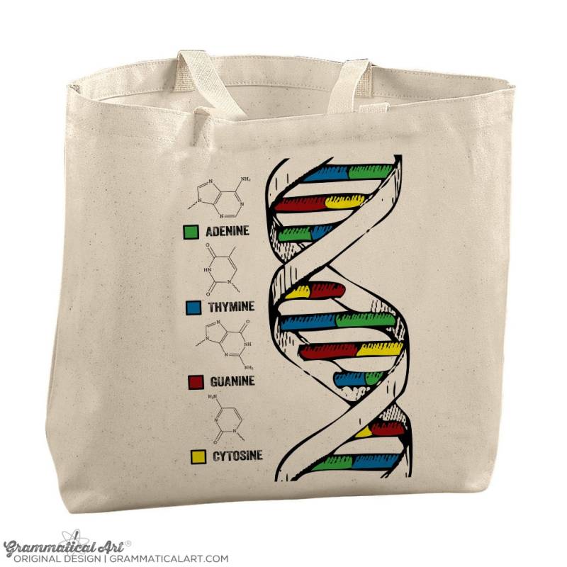 Coole Science Gear Geschenke Für Schwester Sie Mama Mädchen Weihnachten Wissenschaft Lehrer Geschenk Dna Tasche Doppel Helix Tragetasche von GrammaticalArt