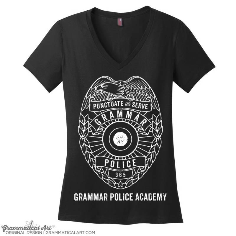 Grammar Police Shirt, Academy, Lustiges Grammy T-Shirt, Grammatik Humor, Geschenke Witzig, Lehrer Geschenke, V Hals Shirt von GrammaticalArt