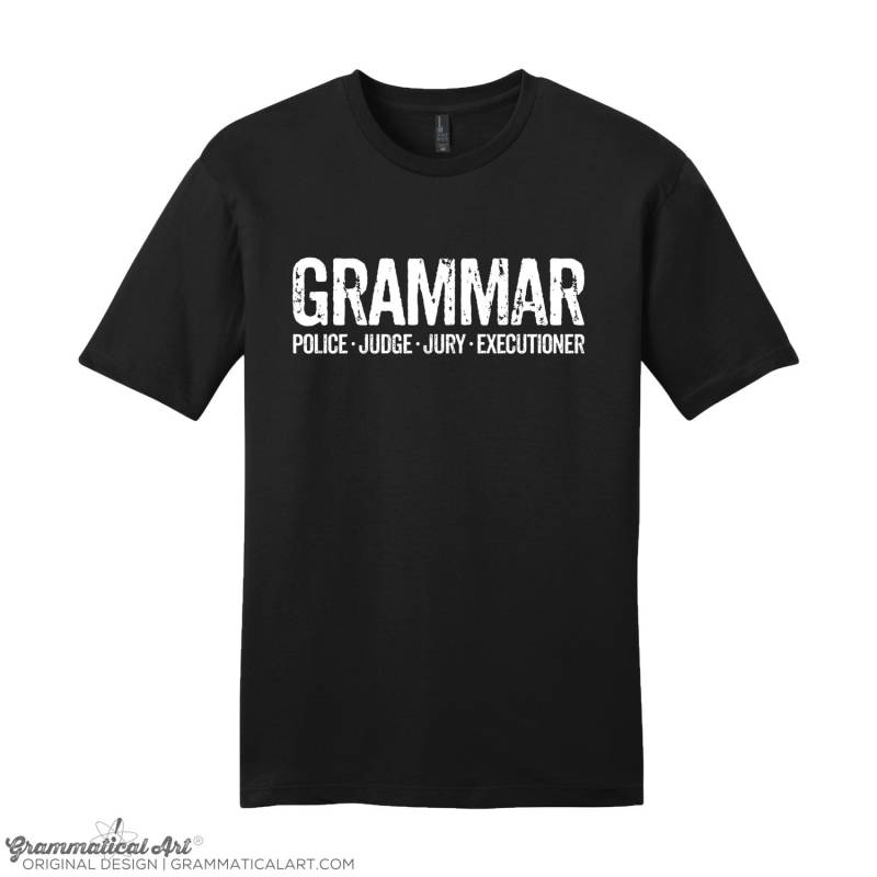 Gymnasial Polizei Shirt, Englisch Lehrer Geschenke Für Lehrer, Lustiges Abitur Geschenk, Grammatik Richter Hemd von GrammaticalArt