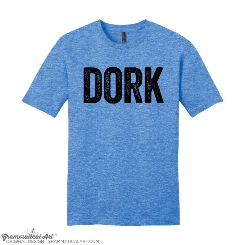 Herren Dork Shirt Wissenschaft Geekery Videospiel Geeky Funny Nerd Geschenke Für Lehrer Nerdy Humor Tshirts Typography Tshirt von GrammaticalArt