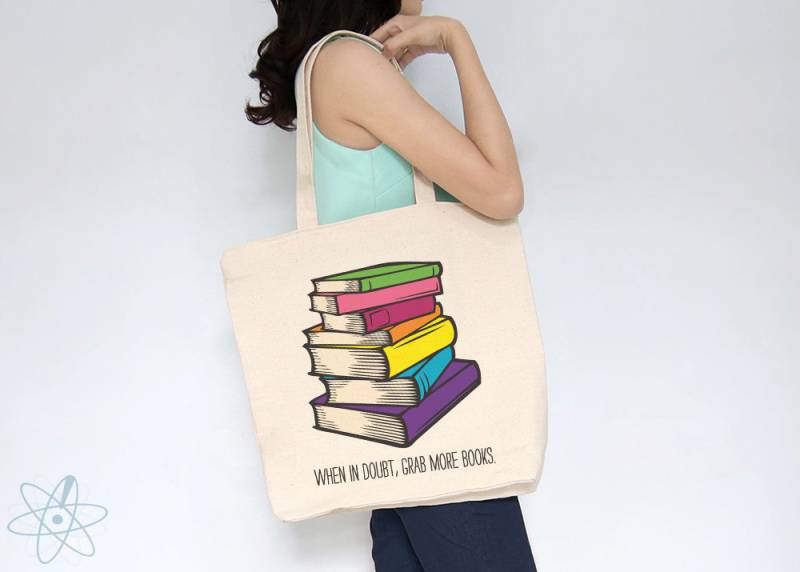 Im Zweifelsfall, Schnappen Sie Sich Mehr Bücher Tote I Like Big Books Bibliothek Bag Große Totes Strandtasche Canvas Lehrer Tasche Geschenke von GrammaticalArt