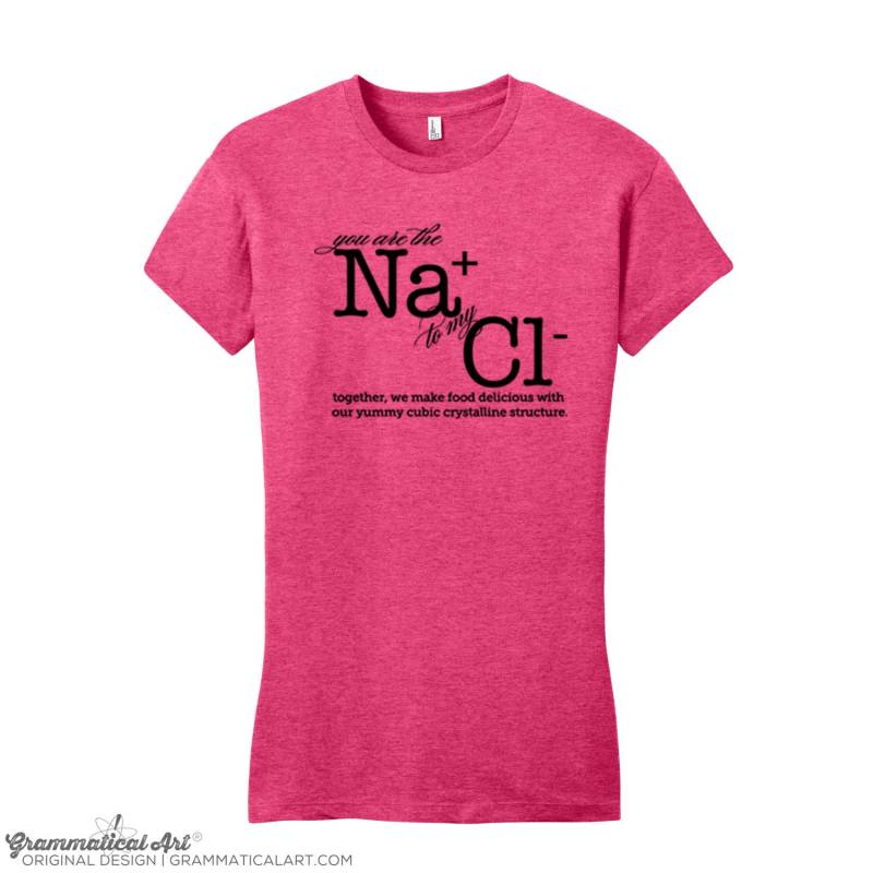 Lustiges Science Shirt Nerdy Sodium Joke Scientist Teacher Geschenke Für Lehrer Liebe Blau Paar Spaß von GrammaticalArt