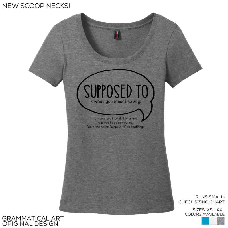 Supposed To Grammar Rule Nerd Shirt Editor Texter Scoop Lustige Lehrer Shirts Unikat Geschenke Für Sie Custom Tshirt Supposed To Grammar Rule Nerd Shirt Editor Texter Scoop Lustige Lehrer Shirts Unikat Geschenke Für Sie Custom Tshirt von GrammaticalArt