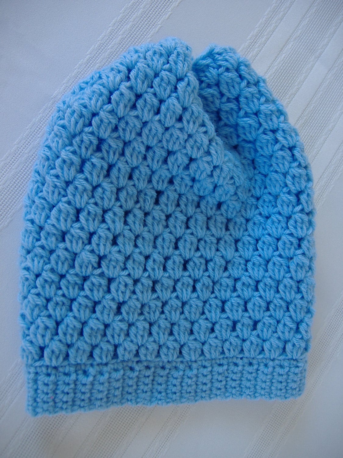 Boho Mütze, Gehäkelte Mütze Blau Boho Mütze, Gehäkelte Mütze Blau von GrammysCustomCrochet