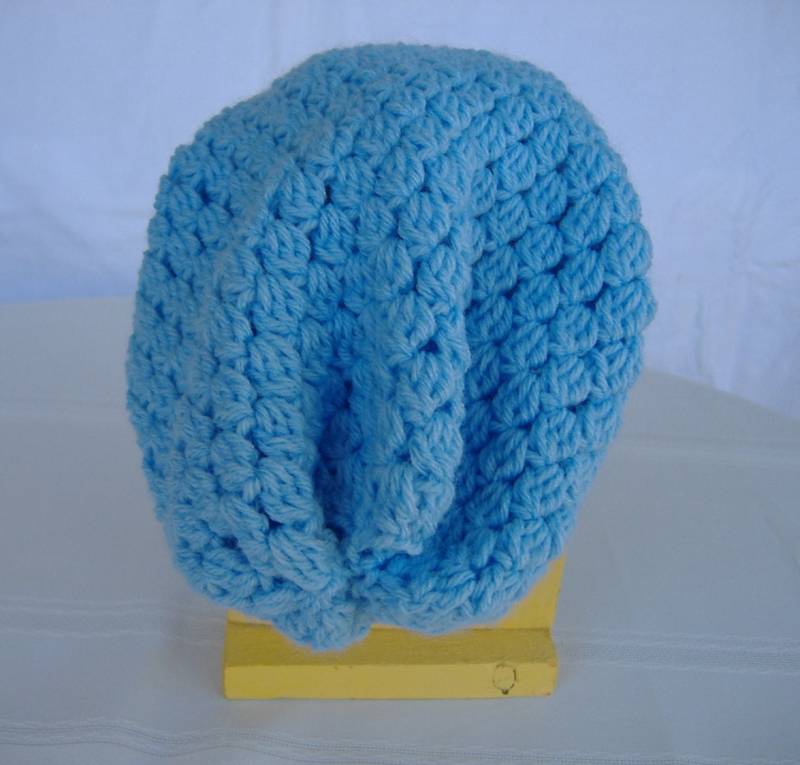 Boho Slouchy Hut, Gehäkelte Blaue Mütze, Hippie Stil Dread Mütze Boho Slouchy Hut, Gehäkelte Blaue Mütze, Hippie Stil Dread Mütze von GrammysCustomCrochet