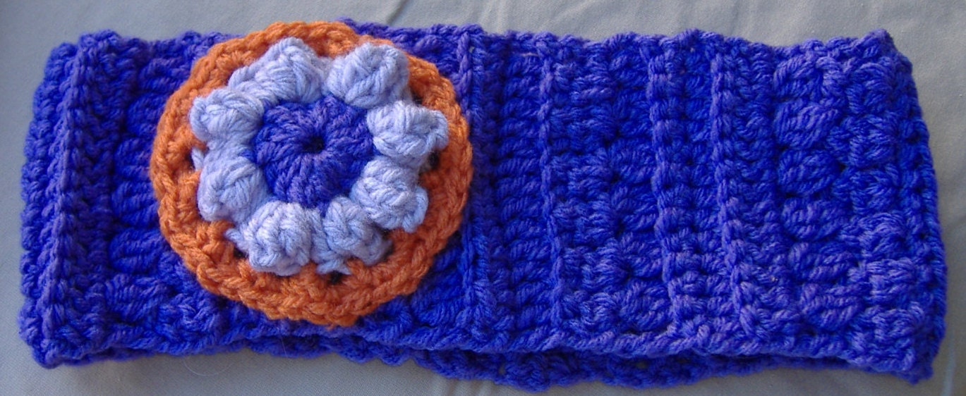 Gehäkeltes Stirnband Mit Blume, Stirnband, Gehäkelter Turban Gehäkeltes Stirnband Mit Blume, Stirnband, Gehäkelter Turban von GrammysCustomCrochet