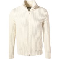 Gran Sasso Herren Cardigan weiß unifarben von Gran Sasso