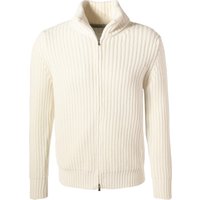 Gran Sasso Herren Cardigan weiß unifarben von Gran Sasso