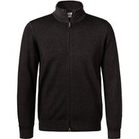 Gran Sasso Herren Cardigan braun Schurwolle unifarben von Gran Sasso