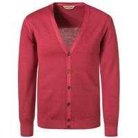 Gran Sasso Herren Cardigan rot Schurwolle unifarben von Gran Sasso