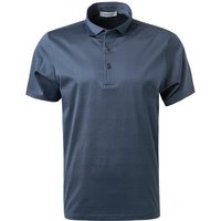 Gran Sasso Herren Polo-Shirt blau Baumwoll-Jersey von Gran Sasso