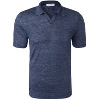 Gran Sasso Herren Polo-Shirt blau meliert von Gran Sasso