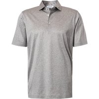 Gran Sasso Herren Polo-Shirt grau Baumwoll-Jersey von Gran Sasso