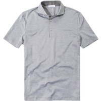 Gran Sasso Herren Polo-Shirt grau Baumwolle von Gran Sasso