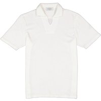 Gran Sasso Herren Polo-Shirt weiß Baumwoll-Frottee von Gran Sasso