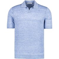 Gran Sasso Herren Polo-Shirt blau meliert von Gran Sasso