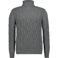 Gran Sasso Herren Rollkragenpullover grau unifarben von Gran Sasso