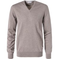 Gran Sasso Herren Pullover beige Schurwolle unifarben von Gran Sasso