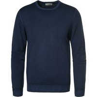 Gran Sasso Herren Pullover blau Merinowolle unifarben von Gran Sasso