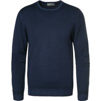 Gran Sasso Herren Pullover blau Merinowolle unifarben von Gran Sasso