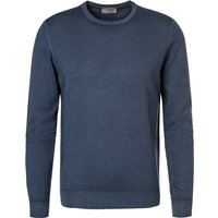 Gran Sasso Herren Pullover blau Merinowolle unifarben von Gran Sasso