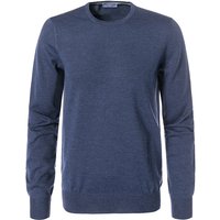 Gran Sasso Herren Pullover blau Merinowolle unifarben von Gran Sasso