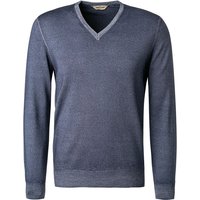 Gran Sasso Herren Pullover blau Schurwolle unifarben von Gran Sasso