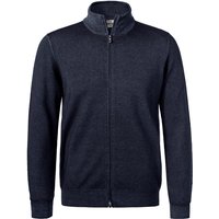 Gran Sasso Herren Cardigan blau Schurwolle unifarben von Gran Sasso