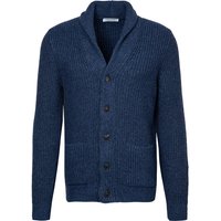 Gran Sasso Herren Cardigan blau Schurwolle unifarben von Gran Sasso