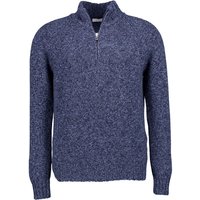 Gran Sasso Herren Troyer blau Schurwolle unifarben von Gran Sasso