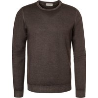 Gran Sasso Herren Pullover braun Merinowolle unifarben von Gran Sasso