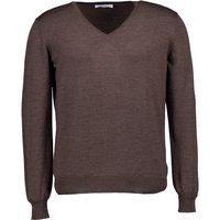 Gran Sasso Herren Pullover braun Schurwolle unifarben von Gran Sasso