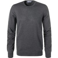 Gran Sasso Herren Pullover grau Merinowolle unifarben von Gran Sasso